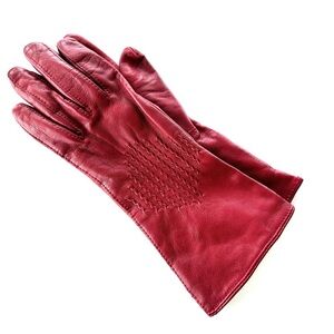 Echo Red Leather Gloves